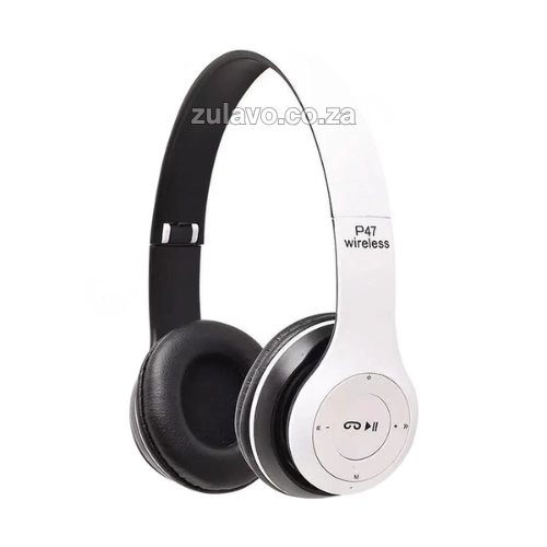 P47 Wireless Bluetooth Headphones - Premium Sound Quality, Comfortable Foldable Design & Extended Battery Life Designed for music lovers, gamers, and professionals