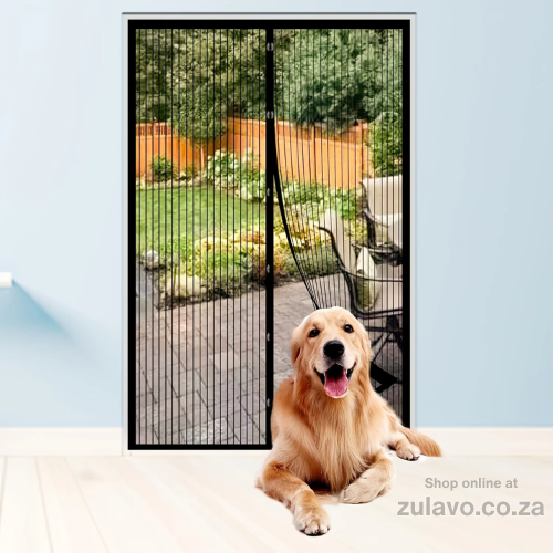 Magic Mesh Hands-Free Magnetic Screen Door – Keep Fresh Air In and Bugs Out! Automatically sealing shut behind you with powerful magnets,