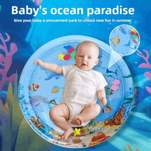 Inflatable baby water play mat - Baby’s Ocean Paradise – Splash, Play & Grow!