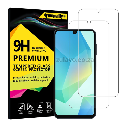 Samsung A-Series Tempered Glass Screen Protector – Full Coverage Protection Designed to keep your device safe from scratches, drops, dust, and daily wear.