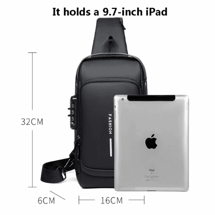 Anti-Theft Sling Bag with USB Charging – Style, Security & Convenience in One