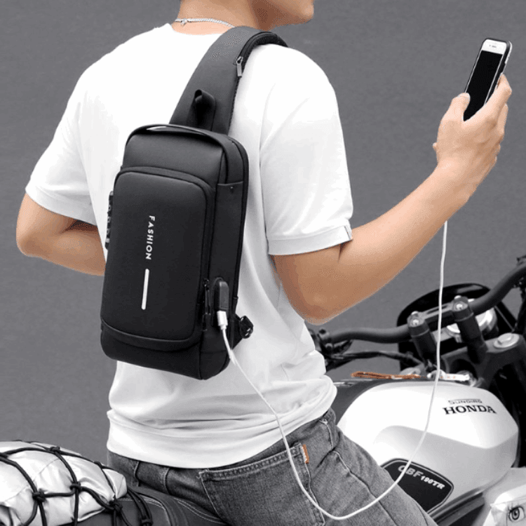 Anti-Theft Sling Bag with USB Charging – Style, Security & Convenience in One