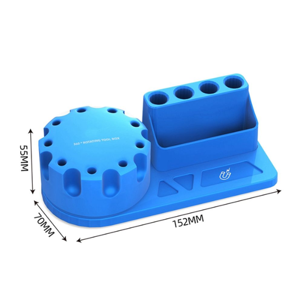 Screwdriver Storage Rack & 360° Rotating Tool Organizer Blue - KOOCU KC-ST331