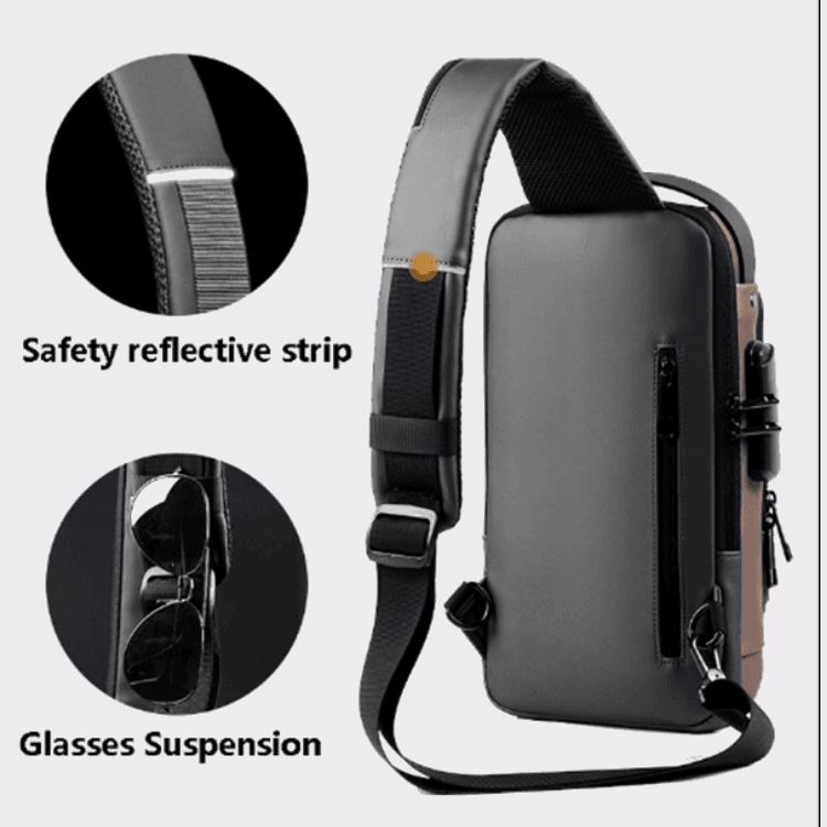 Anti-Theft Sling Bag with USB Charging – Style, Security & Convenience in One