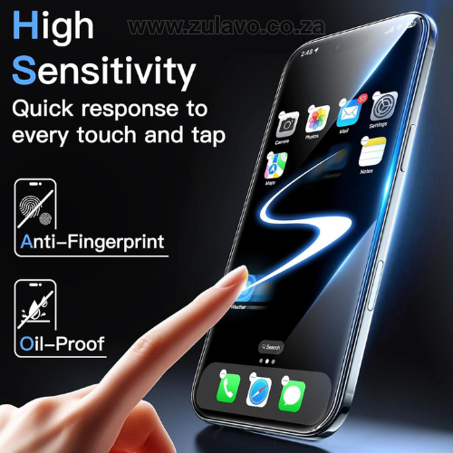 iPhone Glass Screen Protector (iPhone 5 – iPhone 17 Pro Max) Keeps your phone safe from scratches, cracks, fingerprints, and accidental drops