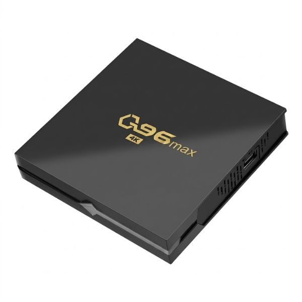 Q96 Max Android 15.0 Smart TV Box 4K Ultra HD Compatible Media Player – Black