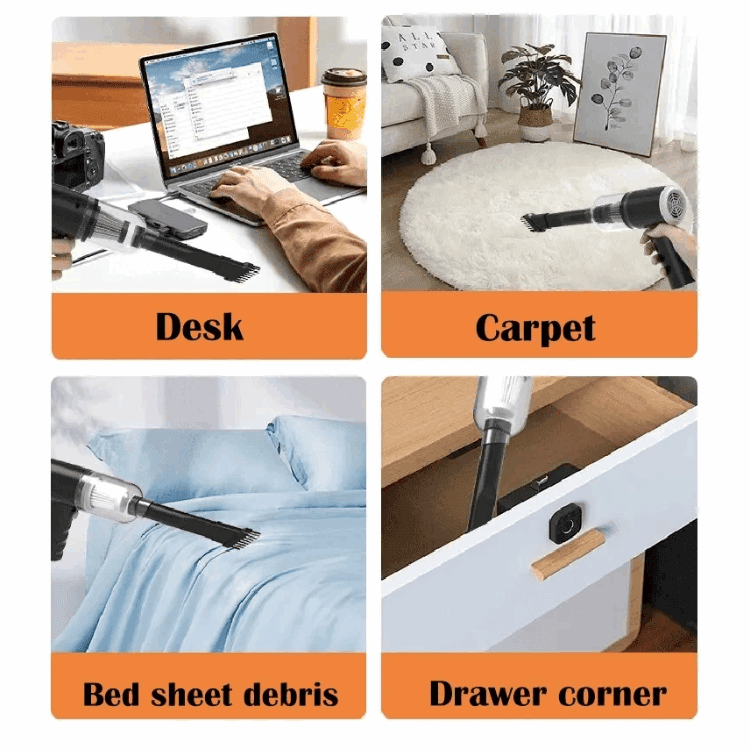 3-in-1, Portable Handheld Vacuum Cleaner , Lightweight & Powerful