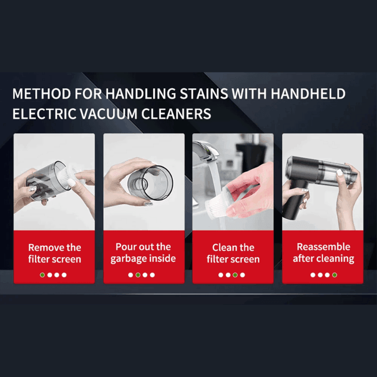 3-in-1, Portable Handheld Vacuum Cleaner , Lightweight & Powerful