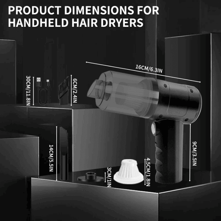 3-in-1, Portable Handheld Vacuum Cleaner , Lightweight & Powerful