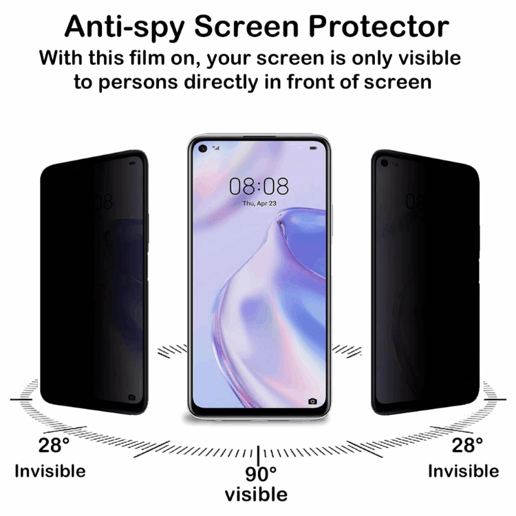 Huawei Anti-Spy Privacy Tempered Glass – Full Protection & Screen Privacy