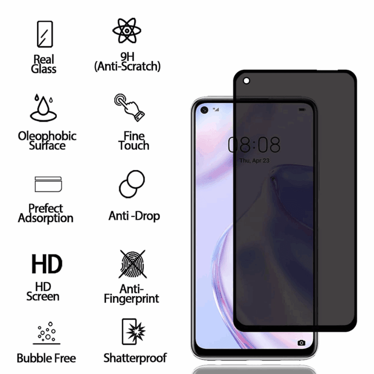 Huawei Anti-Spy Privacy Tempered Glass – Full Protection & Screen Privacy
