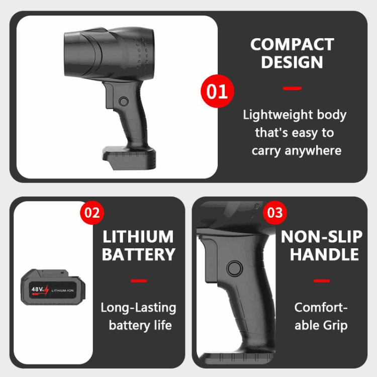 Cordless Electric Air Blower 48V  – Power, Portability & Performance!