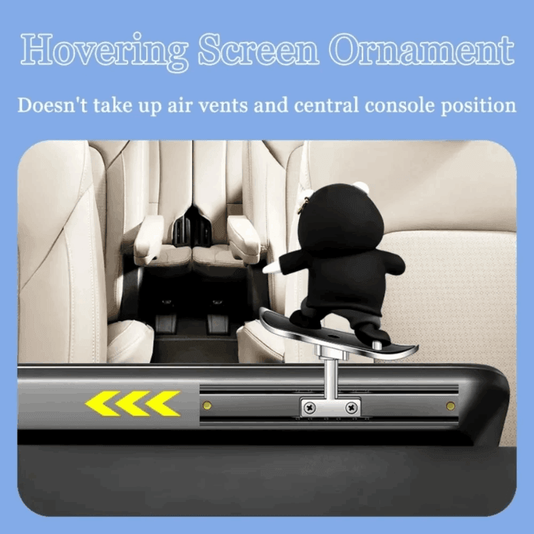 Car Sliding Skateboard Bear – Trendy Car Dashboard Decor, Bring Joy to Every Ride!