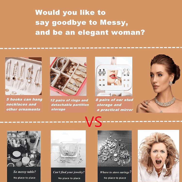 2025 New Advanced Jewelry Storage Box - Ring Bracelet Necklace Earring Ear Studs Organizer Box for Women And Girls