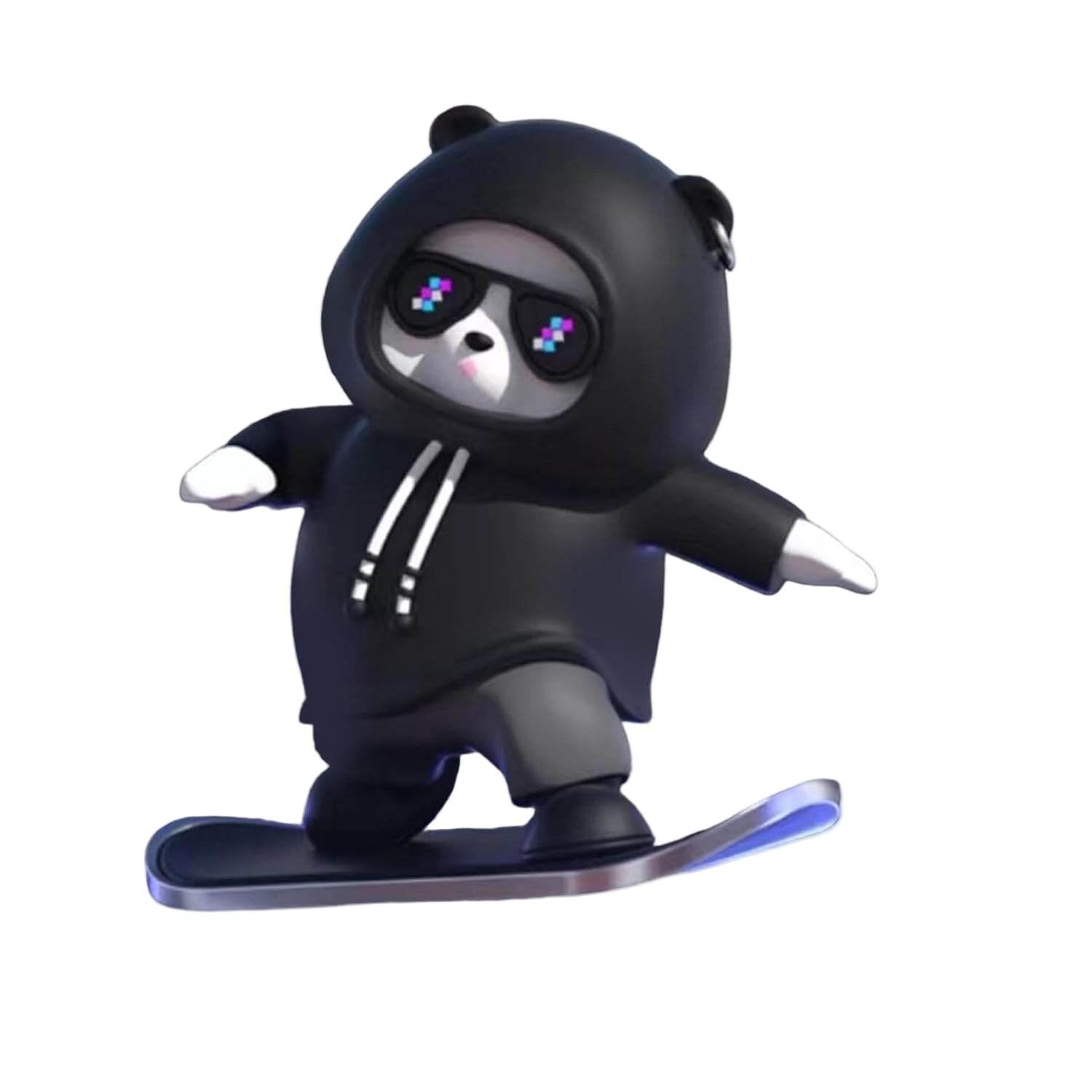Car Sliding Skateboard Bear – Trendy Car Dashboard Decor, Bring Joy to Every Ride! - Trendymart