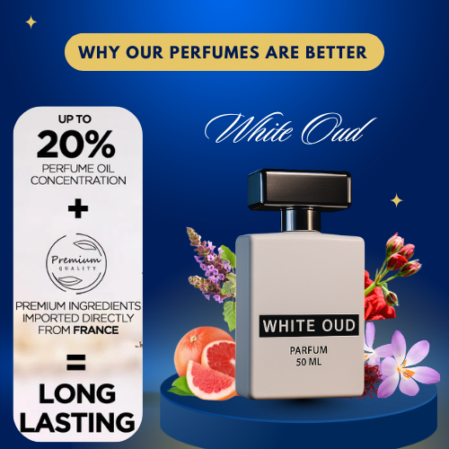 White Oud Parfum 50ml – Pure Elegance, Soft Luxury & Timeless Freshness Unisex – Suitable for men & women