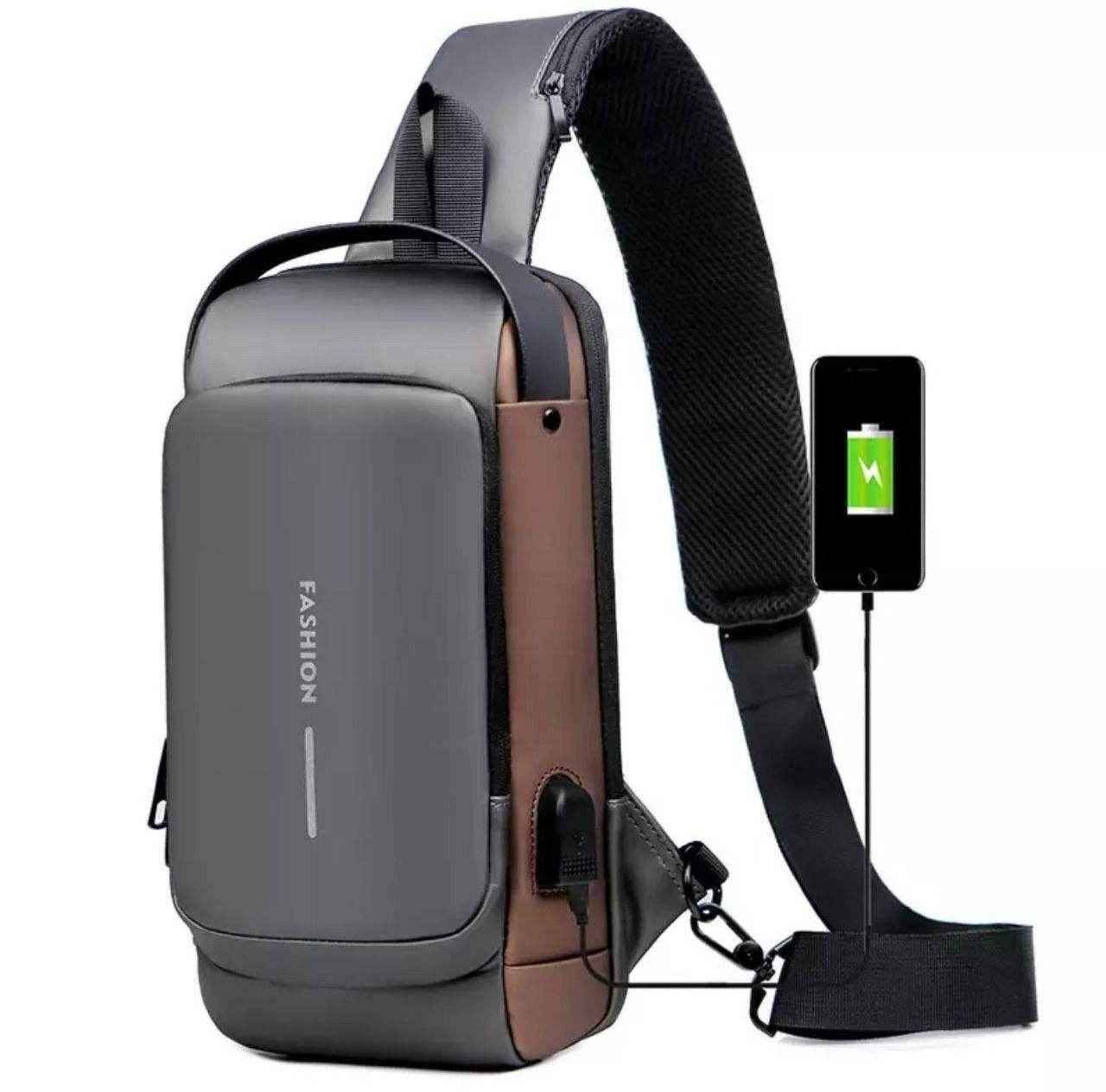 Anti-Theft Sling Bag with USB Charging – Style, Security & Convenience in One